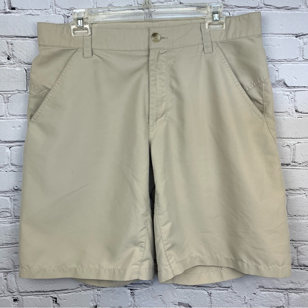 Columbia Lightweight Packable Outdoor Hiking Trail Shorts Khaki Sz 34